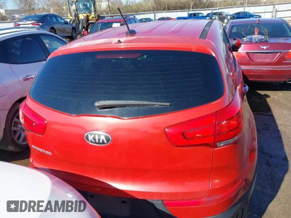 2015 Kia Sportage LX with VIN KNDPBCAC6F7701564, listed as a IAAI auction lot 41872684 with 162,945 mi miles and . Bid and sale history available at DreamBid. Image 16.