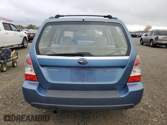 2007 Subaru Forester X with VIN JF1SG63697H721636, listed as a Copart auction lot 80301794 with 180,721 mi miles and Salvage Title. Bid and sale history available at carsss.com. Image 6.