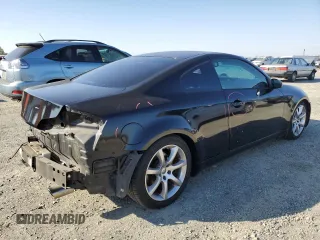 2005 Infiniti G35 Coupe with VIN JNKCV54E55M422507, listed as a Copart auction lot 80086464 with 164,001 mi miles and Salvage Title. Bid and sale history available at carsss.com. Image 3.