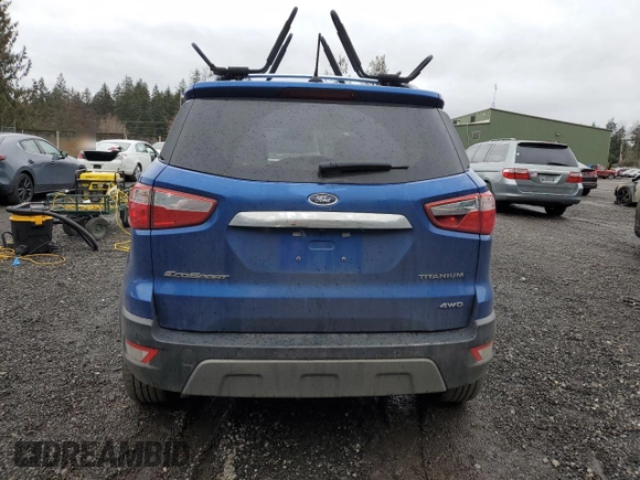2021 Ford EcoSport Titanium z VIN MAJ6S3KL1MC448612, wystawiony jako Copart lot #45681115 z przebiegiem 45 744 mil mil oraz Szkody całkowita. Historia ofert i sprzedaży dostępna na DreamBid. Obrazek 6.