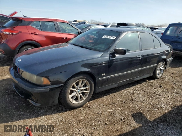 2002 BMW 5 Series 540i with VIN WBADN53442GF70026, listed as a Copart auction lot 51476755 with 0 mi miles and Clean Title. Bid and sale history available at carsss.com. Image 1.
