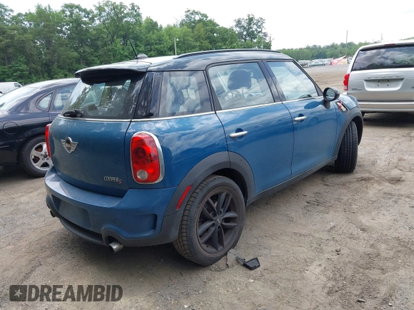 2012 MINI Countryman S with VIN WMWZC3C51CWL81251, listed as a IAAI auction lot 42452794 with 113,865 mi miles and . Bid and sale history available at DreamBid. Image 4.