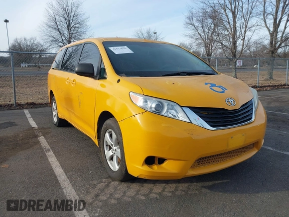 2012 Toyota Sienna with VIN 5TDZK3DC3CS221892, listed as a IAAI auction lot 41525521 with 280,477 mi miles. Bid and sale history available at carsss.com. Image 6.