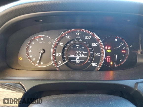 2014 Honda Accord Sport with VIN 1HGCR2F59EA296379, listed as a Copart auction lot 50086305 with 349,583 mi miles and Salvage Title. Bid and sale history available at DreamBid. Image 9.