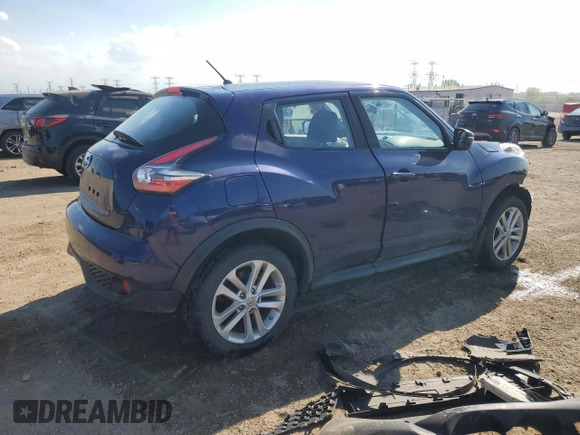 2016 Nissan Juke S z VIN JN8AF5MRXGT605827, wystawiony jako Copart lot #56575595 z przebiegiem 87 328 mil mil oraz Szkoda całkowita • Salvage title. Historia ofert i sprzedaży dostępna na DreamBid. Obrazek 3.
