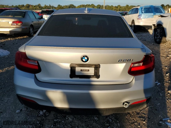 2016 BMW 2 Series 228i with VIN WBA1F5C57GV343907, listed as a Copart auction lot 70606704 with 107,211 mi miles and Salvage Title. Bid and sale history available at carsss.com. Image 6.