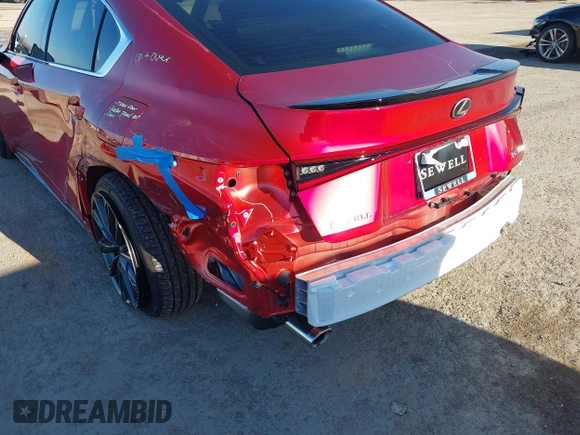 2024 Lexus IS 350 F Sport z VIN JTHBZ1B24R5080548, wystawiony jako IAAI lot #41143943 z przebiegiem 667 mil mil oraz . Historia ofert i sprzedaży dostępna na DreamBid. Obrazek 6.
