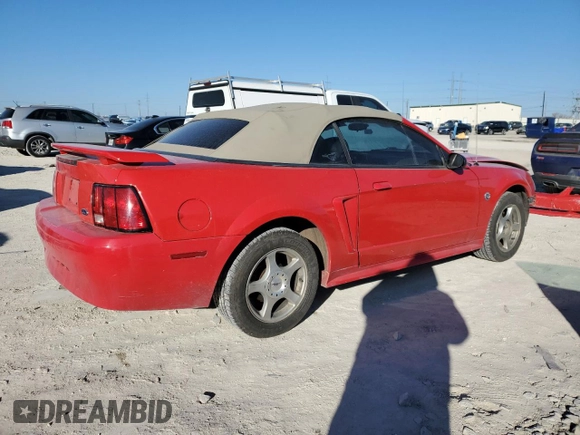 2004 Ford Mustang Deluxe with VIN 1FAFP444X4F126207, listed as a Copart auction lot 85910694 with 130,524 mi miles and Salvage Title. Bid and sale history available at carsss.com. Image 3.