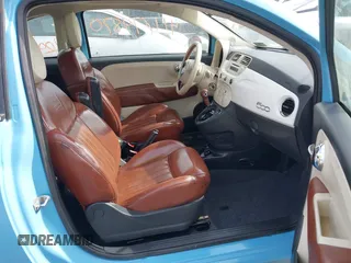2015 FIAT 500 Lounge with VIN 3C3CFFCR2FT528180, listed as a IAAI auction lot 41674870 with 29,454 mi miles and . Bid and sale history available at DreamBid. Image 5.