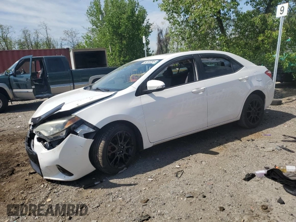 2016 Toyota Corolla L with VIN 2T1BURHE0GC493812, listed as a Copart auction lot 54183295 with 121,585 mi miles and Salvage Title. Bid and sale history available at DreamBid. Image 1.