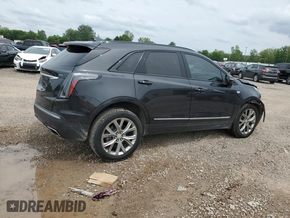 2020 Cadillac XT5 Sport AWD with VIN 1GYKNGRSXLZ161151, listed as a Copart auction lot 64041905 with 37,468 mi miles and Salvage title. Bid and sale history available at DreamBid. Image 3.