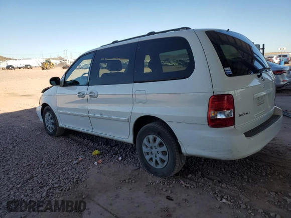 2005 Kia Sedona LX with VIN KNDUP132756719508, listed as a Copart auction lot 78007944 with 152,134 mi miles and Salvage Title. Bid and sale history available at carsss.com. Image 2.