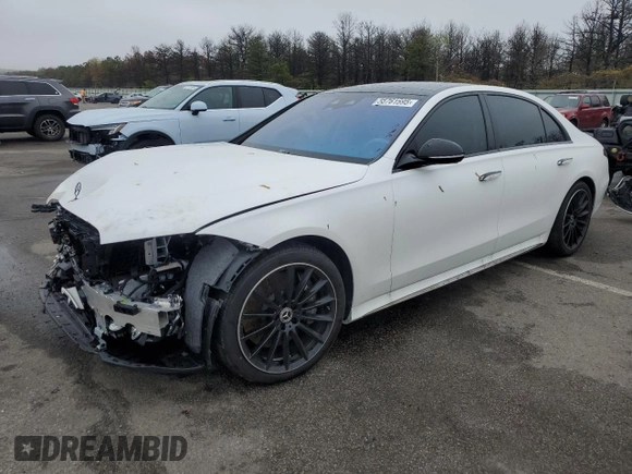 2024 Mercedes-Benz S 580 с VIN W1K6G7GB9RA306312, выставлен на аукционе Copart как лот 55761695 с пробегом 5 461 миль миль и Списание • Salvage title. История ставок и продаж доступна на DreamBid. Изображение 1.