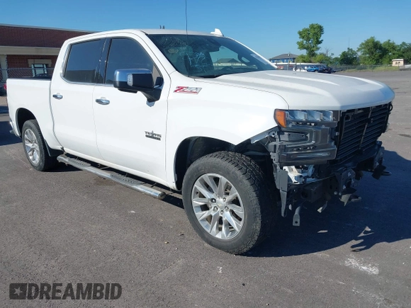 2020 Chevrolet Silverado 1500 LTZ with VIN 3GCUYGED9LG399019, listed as a IAAI auction lot 42243290 with 60,698 mi miles and . Bid and sale history available at DreamBid. Image 1.
