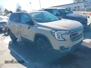 2022 GMC Terrain AT4 with VIN 3GKALYEVXNL310167, listed as a IAAI auction lot 41745298 with 65,195 mi miles. Bid and sale history available at carsss.com. Image 1.
