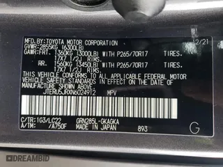 2022 Toyota 4Runner TRD Off Road Premium with VIN JTERU5JRXN6024912, listed as a Copart auction lot 45607305 with 40,644 mi miles and Salvage Title. Bid and sale history available at carsss.com. Image 14.