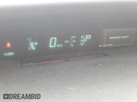 2013 Toyota Prius One with VIN JTDKN3DU6D5618389, listed as a Copart auction lot 53664095 with 207,300 mi miles and Salvage Title. Bid and sale history available at carsss.com. Image 9.