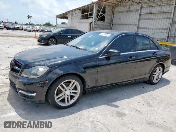 2014 Mercedes-Benz C 250 Sport with VIN WDDGF4HB9ER319044, listed as a Copart auction lot 58159395 with 122,330 mi miles and Clean title. Bid and sale history available at DreamBid. Image 1.