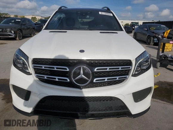 2019 Mercedes-Benz GLS 550 with VIN 4JGDF7DE6KB223645, listed as a Copart auction lot 61130865 with 105,894 mi miles and Salvage title. Bid and sale history available at DreamBid. Image 5.