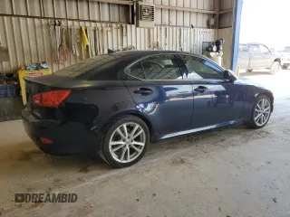 2007 Lexus IS 350 with VIN JTHBE262772010116, listed as a Copart auction lot 56351775 with 199,969 mi miles and Salvage title. Bid and sale history available at DreamBid. Image 3.