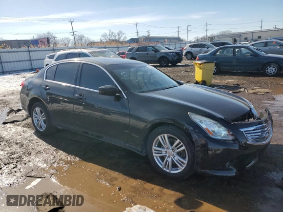 2015 Infiniti Q40 with VIN JN1CV6AR8FM521860, listed as a Copart auction lot 46634865 with 112,627 mi miles and Salvage Title. Bid and sale history available at DreamBid. Image 4.