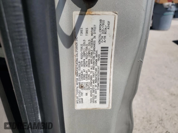 2003 Toyota Tacoma with VIN 5TEWN72NX3Z282147, listed as a Copart auction lot 50725305 with 259,330 mi miles and Salvage Title. Bid and sale history available at carsss.com. Image 12.