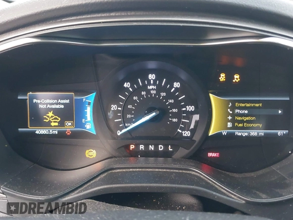 2020 Ford Fusion SE with VIN 3FA6P0LU4LR254714, listed as a IAAI auction lot 41507370 with 40,860 mi miles and . Bid and sale history available at carsss.com. Image 7.