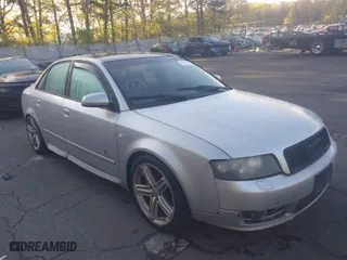 2002 Audi A4 1.8T with VIN WAULC68EX2A162316, listed as a IAAI auction lot 39372912 with 1 mi miles. Bid and sale history available at carsss.com. Image 1.