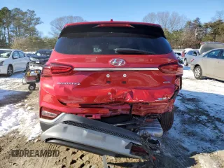 2020 Hyundai Santa Fe SEL with VIN 5NMS3CAD9LH279665, listed as a Copart auction lot 41448755 with 24,779 mi miles and Salvage Title. Bid and sale history available at carsss.com. Image 6.