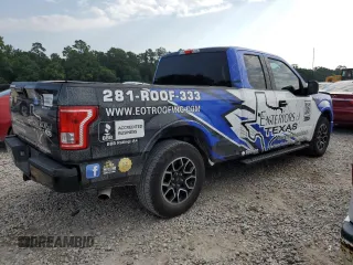2015 Ford F-150 XL with VIN 1FTEX1CF7FKD55705, listed as a Copart auction lot 55727564 with 200,380 mi miles and Clean title. Bid and sale history available at DreamBid. Image 3.