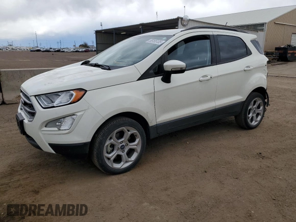 2021 Ford EcoSport SE z VIN MAJ6S3GL5MC397902, wystawiony jako Copart lot #55155135 z przebiegiem 17 181 mil mil oraz Szkoda całkowita • Salvage title. Historia ofert i sprzedaży dostępna na DreamBid. Obrazek 1.