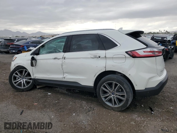 2020 Ford Edge Titanium с VIN 2FMPK3K99LBA90222, выставлен на аукционе Copart как лот 55849345 с пробегом 25 330 миль миль и Списание • Salvage title. История ставок и продаж доступна на DreamBid. Изображение 2.