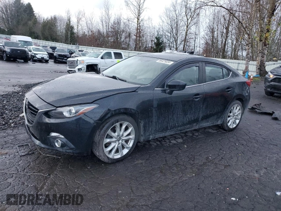 2015 Mazda 3 S Grand Touring with VIN JM1BM1W31F1241007, listed as a Copart auction lot 86425034 with 119,674 mi miles and Salvage Title. Bid and sale history available at DreamBid. Image 1.