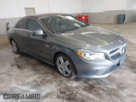 2015 Mercedes-Benz CLA 250 with VIN WDDSJ4EB5FN168550, listed as a IAAI auction lot 41718233 with 50,974 mi miles and . Bid and sale history available at DreamBid. Image 1.