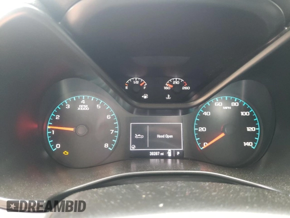 2021 Chevrolet Colorado 2WD Work Truck with VIN 1GCGSBEA9M1293385, listed as a Copart auction lot 55382135 with 39,287 mi miles and Salvage title. Bid and sale history available at DreamBid. Image 9.