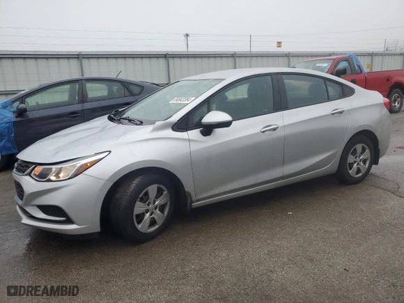 2017 Chevrolet Cruze LS with VIN 1G1BC5SM8H7201802, listed as a Copart auction lot 84843384 with 48,778 mi miles and Salvage Title. Bid and sale history available at carsss.com. Image 1.