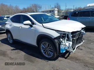 2025 Lexus NX with VIN 2T2GGCEZ1SC067262, listed as a IAAI auction lot 41856760 with 4,217 mi miles. Bid and sale history available at carsss.com. Image 1.