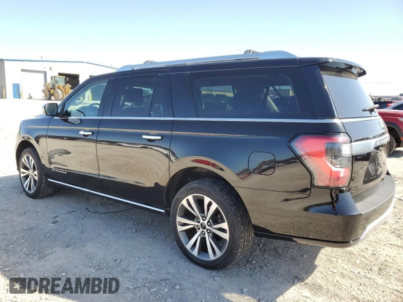 2021 Ford Expedition Max Platinum with VIN 1FMJK1MT1MEA01977, listed as a Copart auction lot 48873765 with 47,820 mi miles and Clean title. Bid and sale history available at DreamBid. Image 2.