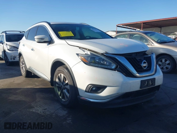 2018 Nissan Murano SV with VIN 5N1AZ2MGXJN151523, listed as a IAAI auction lot 41973381 with 138,728 mi miles and . Bid and sale history available at DreamBid. Image 1.