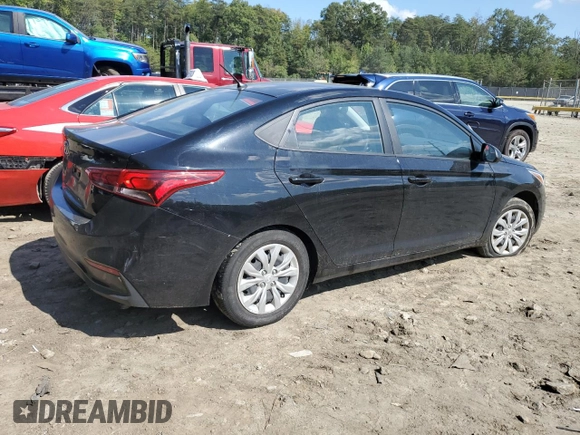 2020 Hyundai Accent SE with VIN 3KPC24A62LE125904, listed as a Copart auction lot 70260803 with 37,850 mi miles. Bid and sale history available at carsss.com. Image 3.