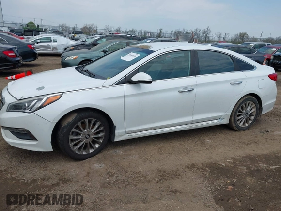 2015 Hyundai Sonata 2.4L Sport with VIN 5NPE34AF4FH117437, listed as a IAAI auction lot 42040653 with 265,603 mi miles. Bid and sale history available at carsss.com. Image 14.