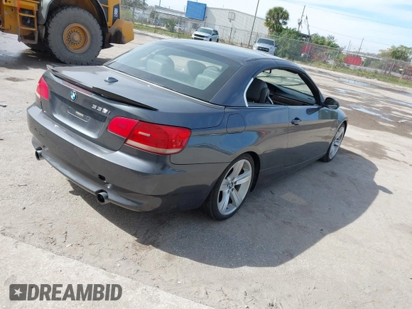 2007 BMW 3 Series 335i with VIN WBAWL73587PX47653, listed as a IAAI auction lot 41428352 with 225,457 mi miles. Bid and sale history available at carsss.com. Image 4.
