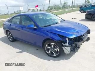 2023 Hyundai Elantra SEL with VIN KMHLS4AG8PU625657, listed as a IAAI auction lot 42085308 with 43,637 mi miles and . Bid and sale history available at DreamBid. Image 1.