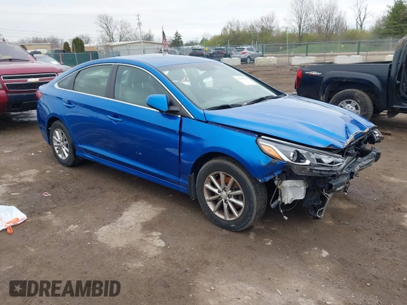 2018 Hyundai Sonata SE with VIN 5NPE24AF1JH688332, listed as a IAAI auction lot 41990382 with 156,363 mi miles and . Bid and sale history available at carsss.com. Image 1.