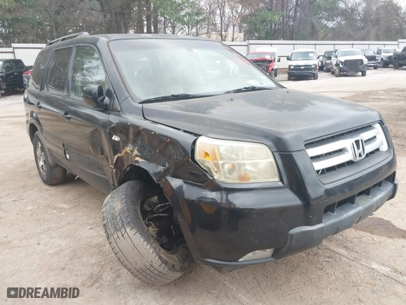 2006 Honda Pilot EX-L with RES with VIN 5FNYF28656B018946, listed as a IAAI auction lot 41539048 with 193,923 mi miles. Bid and sale history available at carsss.com. Image 1.