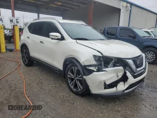 2017 Nissan Rogue SL with VIN JN8AT2MTXHW398715, listed as a Copart auction lot 42044975 with 134,262 mi miles and Salvage Title. Bid and sale history available at DreamBid. Image 4.