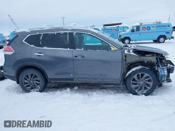 2016 Nissan Rogue SL with VIN 5N1AT2MV7GC805222, listed as a IAAI auction lot 41598322 with 145,568 mi miles and . Bid and sale history available at DreamBid. Image 14.