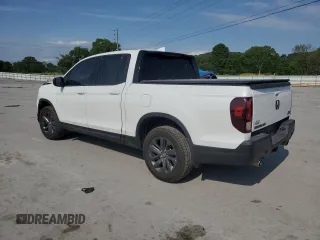 2021 Honda Ridgeline Sport with VIN 5FPYK3F18MB009882, listed as a Copart auction lot 57136205 with 43,549 mi miles and Salvage title. Bid and sale history available at DreamBid. Image 2.