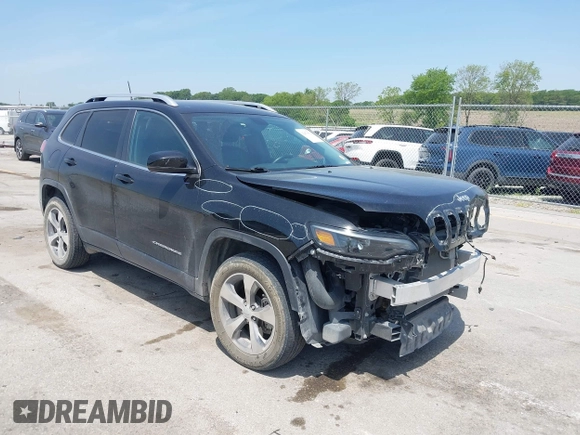2019 Jeep Cherokee Limited with VIN 1C4PJMDX3KD441868, listed as a IAAI auction lot 42479014 with 126,000 mi miles and . Bid and sale history available at DreamBid. Image 1.