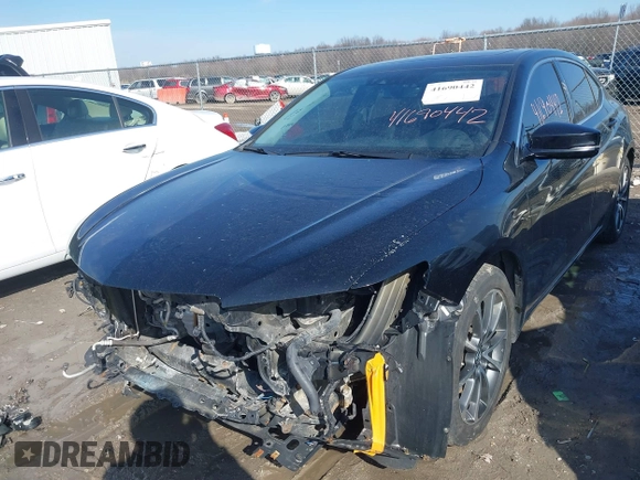 2017 Acura TLX V6 w/Technology Pkg with VIN 19UUB3F50HA001284, listed as a IAAI auction lot 41690442 with 131,280 mi miles. Bid and sale history available at carsss.com. Image 6.